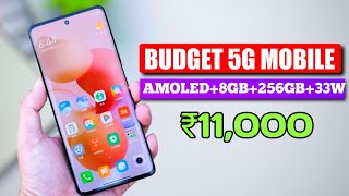 Top 5 best budget 5G mobile under 11000 with AMOLED8GB256GB 5 best new 5g mobile under 11000 [upl. by Ezaria]