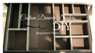 BRES BUDGET DIY Custom Drawer Dividers [upl. by Devine]