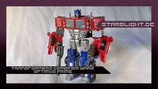 Transformers Generations Combiner Wars Optimus Prime Review Deutsch  German [upl. by Elamor690]