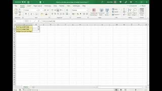 How to calculate the percentage of weight loss in Excel [upl. by Aggie464]