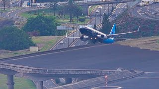 AMAZING TAKEOFF TUI BLUE LIVERY At Madeira Airport [upl. by Boaten132]