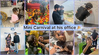 Mini Carnival 🎡 at his Office 🎉 Games Fun Food ✨ An amazing event 🤩 [upl. by Sophy]