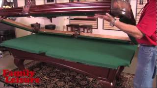 HOW TO INSTALL A POOL TABLE  Slate billiard pool table installation video [upl. by Noiwtna]