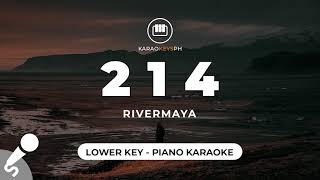 214  Rivermaya Lower Key  Piano Karaoke [upl. by Elatnahs]