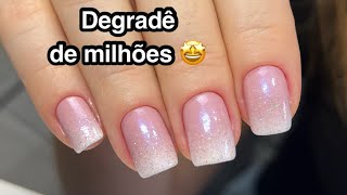 UNHAS DECORADAS COM DEGRADÊ FÁCIL E LINDO 🤩 [upl. by Sherrod135]