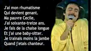 Michel Delpech  Quand jétais chanteur  Lyrics [upl. by Hoag]