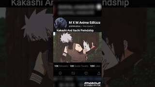 Kakashi And Itachi Freindship VS Kakashi VS Itachi anime kakashi narutoshippuden uchihafamily [upl. by Stag]