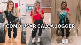 CALÇA JOGGER Como usar calça jogger 10 looks com calça jogger [upl. by Rambow]