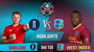 3rd T20  West Indies VS England  England Tour of West Indies 2024  HIGHLIGHTS [upl. by Adlare]