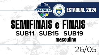 CAMPEONATO ESTADUAL SUB 11  SUB 15  SUB 19 MASCULINO  SEMI e FINAIS 2024  26052024 [upl. by Emanuela]