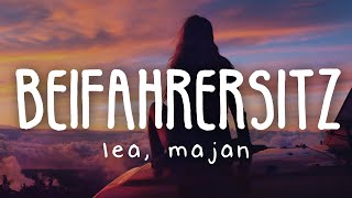 LEA MAJAN  Beifahrersitz Lyric Video [upl. by Inoliel2]