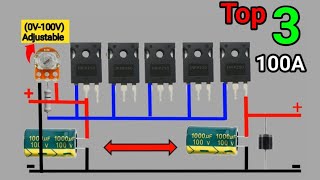 Top 3 Adjustable Voltage Regulator Circuit Anyone Can Make in 2024 [upl. by Onnem445]