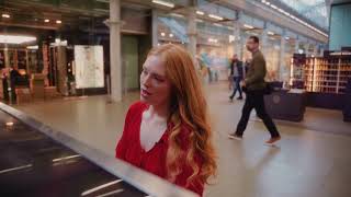 Freya Ridings  Face In The Crowd Live from St Pancras Station 🚂 [upl. by Adyahs]