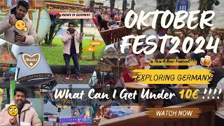 Oktoberfest 2024What Can I Get Under €10  Indian in Germany Explores the 🌏 Biggest 🍻 Festival [upl. by Etnoval190]