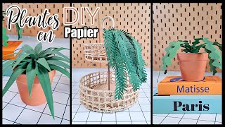 DIY  CES PLANTES SONT EN PAPIER  ASTUCE DÉCO PAS CHÈRE [upl. by Anaejer]