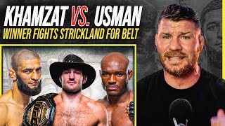 BISPING’S on KHAMZAT vs USMAN  winner gets UFC title shot [upl. by Ma]