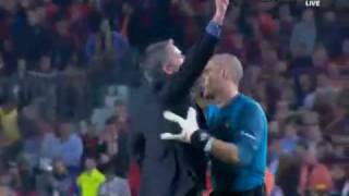 Jose Mourinho and Victor Valdes [upl. by Afirahs]