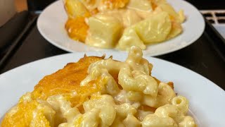 OLD SCHOOL MACARONI AND CHEESE 🧀OLD SCHOOL CHEESY AU GRATIN POTATOES🥔 HAPPY THANKSGIVING 🦃🍁🦃 [upl. by Nyrem]