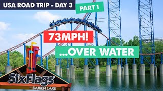 USA Roller Coaster Road Trip Day 3 Six Flags Darien Lake [upl. by Ocnarf]