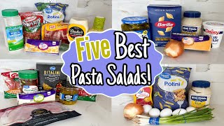 5 of the BEST Pasta Salads  EASY Refreshing Summer Recipes  Julia Pacheco [upl. by Dualc375]