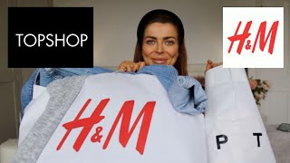 THE BIGGEST TOPSHOP  HampM NEW IN SPRING 2020 CLOTHING HAUL AND TRY ON  Casual outfits [upl. by Donahue]