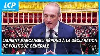 Laurent Marcangeli sa réponse à la déclaration de politique générale de Michel Barnier  1102024 [upl. by Anderegg778]