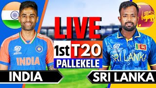 India vs Sri Lanka 1st T20  Live Cricket Match Today  IND vs SL Live Match Today  IND vs SL [upl. by Gilead]