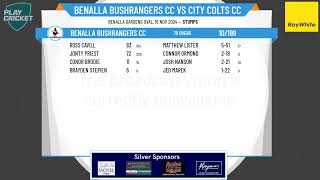 Benalla Bushrangers CC v City Colts CC [upl. by Bradford]