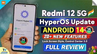 Redmi 12 5g HyperOS Update V1010 Android 14 Update Features  Redmi 12 5g New Android 14 Update [upl. by Kora148]