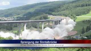 22062013 KG Sprengung der Sinntalbrücke [upl. by Sams623]