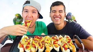 American Hot Dog • MUKBANG [upl. by Siclari]