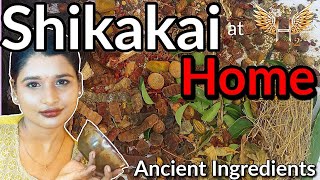 Shikakai at home in tamil How to make Herbal Hair Wash Shikakai powder Seeyakai Powder H2 [upl. by Standford358]