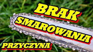 Brak smarowania łańcucha w pile spalinowej NAC [upl. by Eruot]