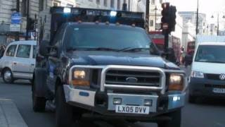 Jankel Guardian Escorted by London Police BMW DPG CO6 ARV [upl. by Wichman126]