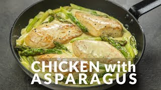 Creamy Chicken with Asparagus  Food Channel L Recipes [upl. by Cozza]