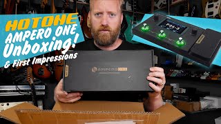 HOTONE Ampero ONE  Unboxing and first impressions  compact amp affordable mulitfx But is it good [upl. by Victorine]