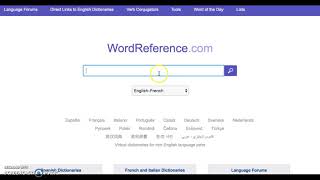 Getting Started With WordReferencecom [upl. by Kruger381]