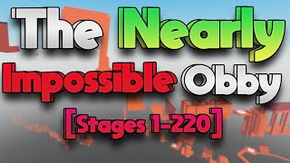 The Nearly Impossible Obby Stages 1220 [upl. by Ellinehc540]