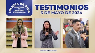 Testimonios 3 de mayo de 2024  Iglesia de Dios Ministerial de Jesucristo Internacional [upl. by Kepner]