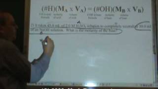 Chemistry Tutorial 112b Titration [upl. by Amble]