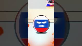 russia ukraine conflict countryballs ukraine usa russiaukrainewar [upl. by Stolzer]