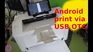 Android print via USB OTG HP LaserJet Pro M15a w M28a w [upl. by Anisamot311]