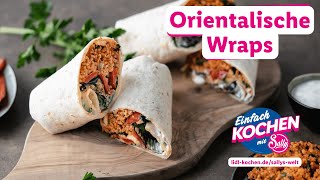 Wraps mit orientalischer Füllung  Rezepte für Lidl von Sallys Welt [upl. by Assenat]