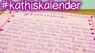 kathiskalender  VIELEN DANK  Schon über 100 Namen im Kalender  DIY Inspiration [upl. by Nnyled629]