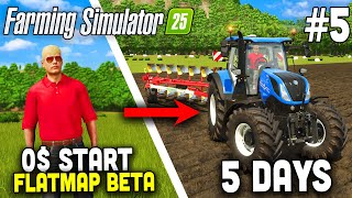 Start with 0 on FLAT MAP in FS25 🚜5 [upl. by Cathrin380]