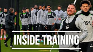 65 GOALS As Liverpool Squad Prepare For Arsenal FA Cup Tie  Inside Training [upl. by Meehaf182]