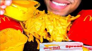 ASMR MCDONALDS MUKBANG ANIMAL STYLE FRIES  EXTRA CHEESY  EATING SHOW  TALKING REVIEW MESSY [upl. by Dickey]