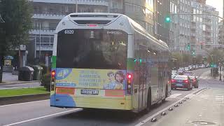 Here is the Vitrasa bus 6820 on the A in Vigo Friday 1 November 2024 [upl. by Lleruj]