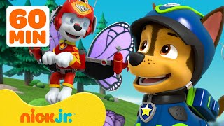 PAW Patrol Forest Rescues amp Adventures w Chase and Marshall 🦋 1 Hour Compilation  Nick Jr [upl. by Mountfort]