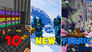 10 Amazing New Minecraft Fabric Mods [upl. by Annasiul]